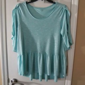 BOGO FREE - A.n.a Open Sleeve Peplum Top
